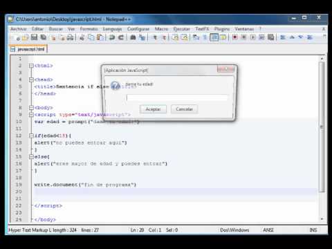 Javascript: if con else - www.ofimaticaparatorpes.com