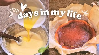 Morning Sunrise |Burnt Basque Cheesecake Recipe  |Productive Weeks in life, Baking, Cleaning,Vlog