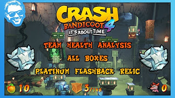 Team Health Analysis - Full Walkthrough - Platinum Relic - All Boxes - Crash Bandicoot 4 [4k]