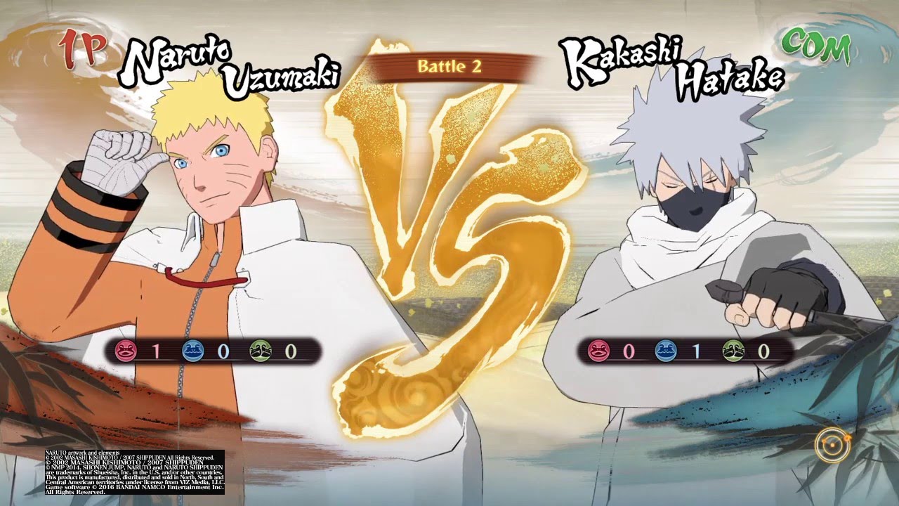 Naruto Seis Caminhos vs Primeiro Hokage - Naruto Ultimate Ninja Storm 4 