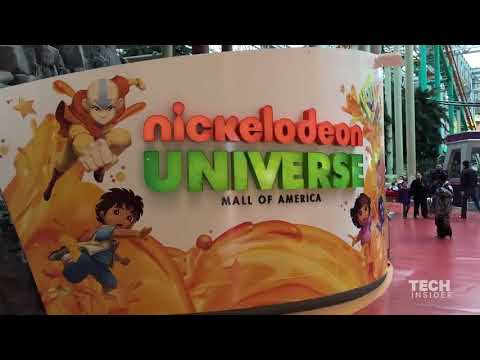 فيديو: عالم Nickelodeon - مدينة ملاهي في مول أمريكا في مينيسوتا