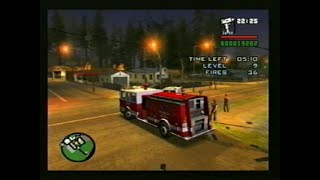 Grand Theft Auto: San Andreas - PS2 - Vehicle Mission - Firefighter