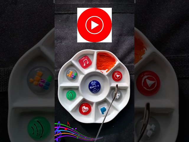 🎼Music Logo Palette 🎶🎵#asmr #foryou #shorts