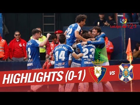 Resumen del Osasuna-Tenerife (0-1)  