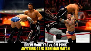 Drew Mcintyre Vs Cm Punk  Anything Goes Iron Man Match  Wwe 2k14 Gameplay