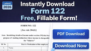 Form 122 Fillable PDF Download Instantly | Replacement Form 12B And Form 12BAA | Form 122 PDF 