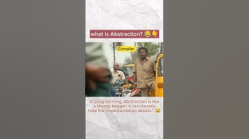 Ithu than guys Abstraction 🤧😂 #java #abstraction #bloodybeggar