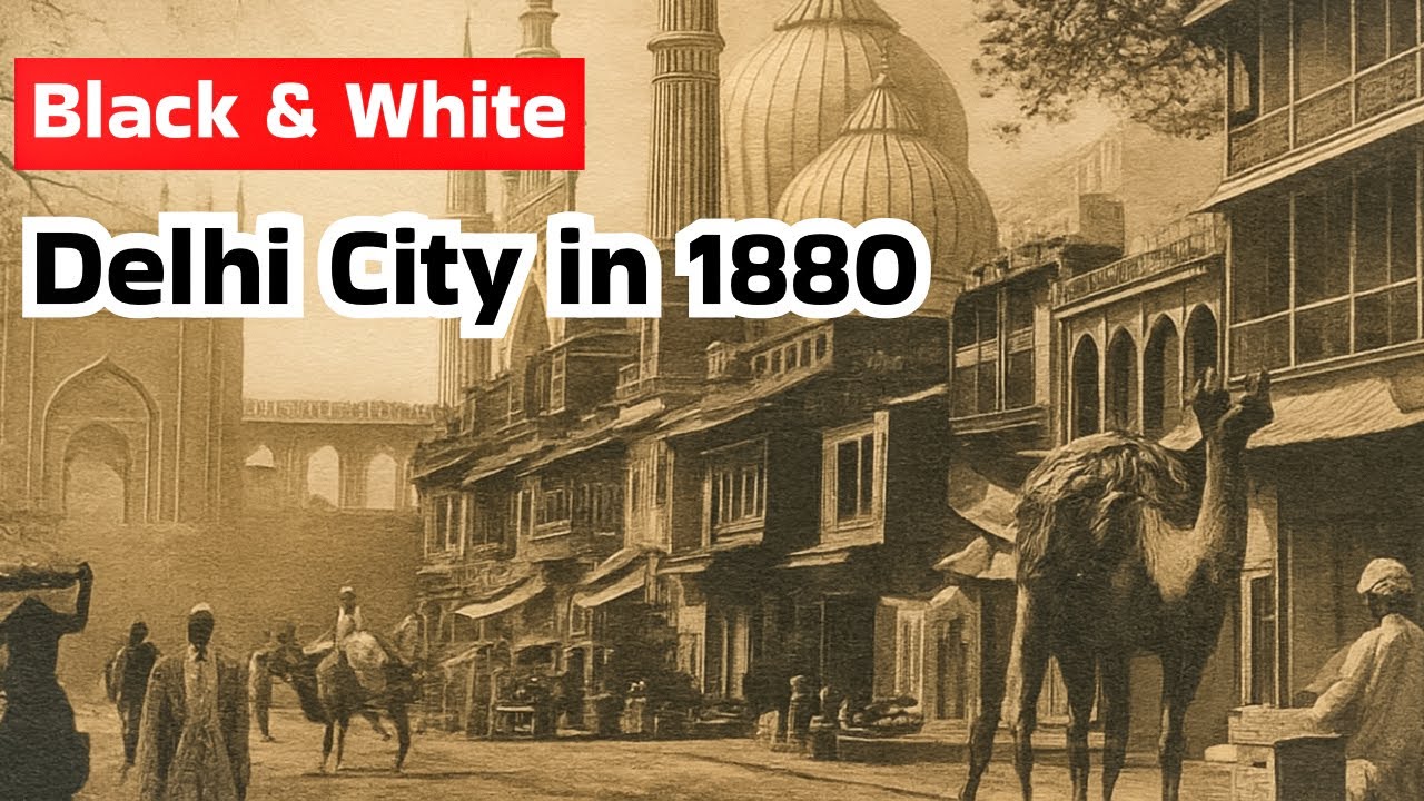 Delhi City in 1880 | Old Delhi City | India Before Independence | British Rule 