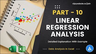 Linear Regression Analysis With Example (OLS) | Data Analysis In Excel