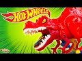 Hot wheels city circuit trex en furie review  hotwheels trex rampage franais dinosaure