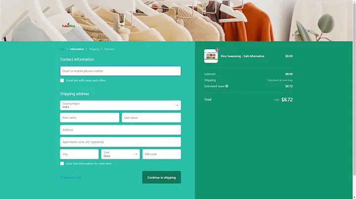 Customize Your Shopify Checkout Page