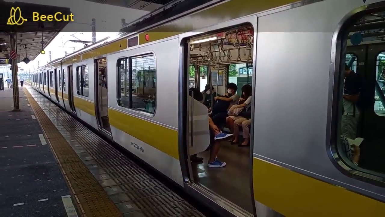 【京成千葉線のジョイント音も撮れた】総武線幕張本郷駅で発着シーンを撮影