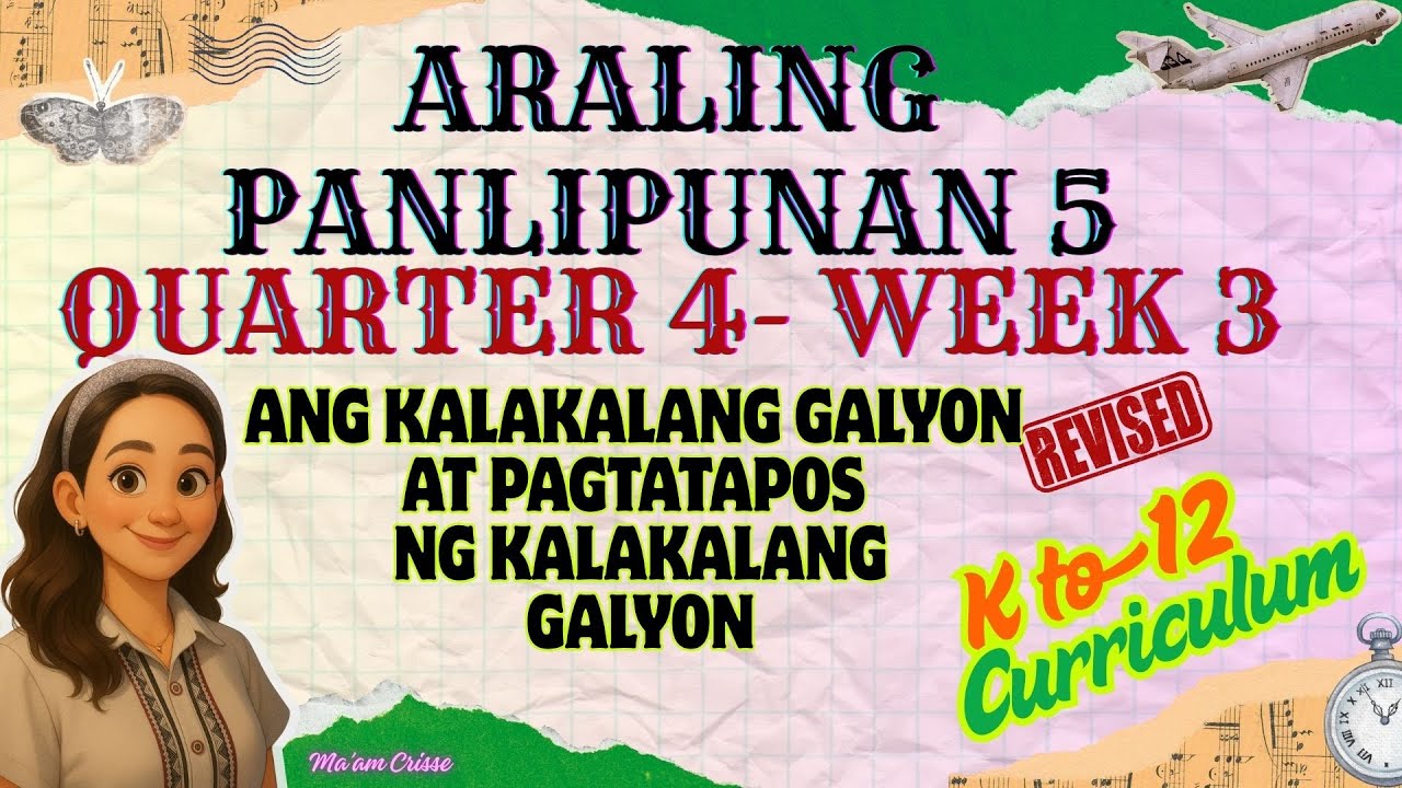 ARALING PANLIPUNAN 5 QUARTER 4 WEEK 3 REVISED K12 CURRICULUM - YouTube