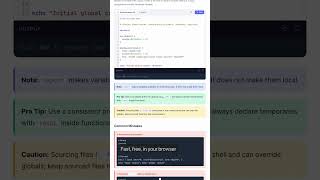 Function Scope - Bash Tutorial | 8gwifi.org — in 30 seconds #Bash #Shell #Linux