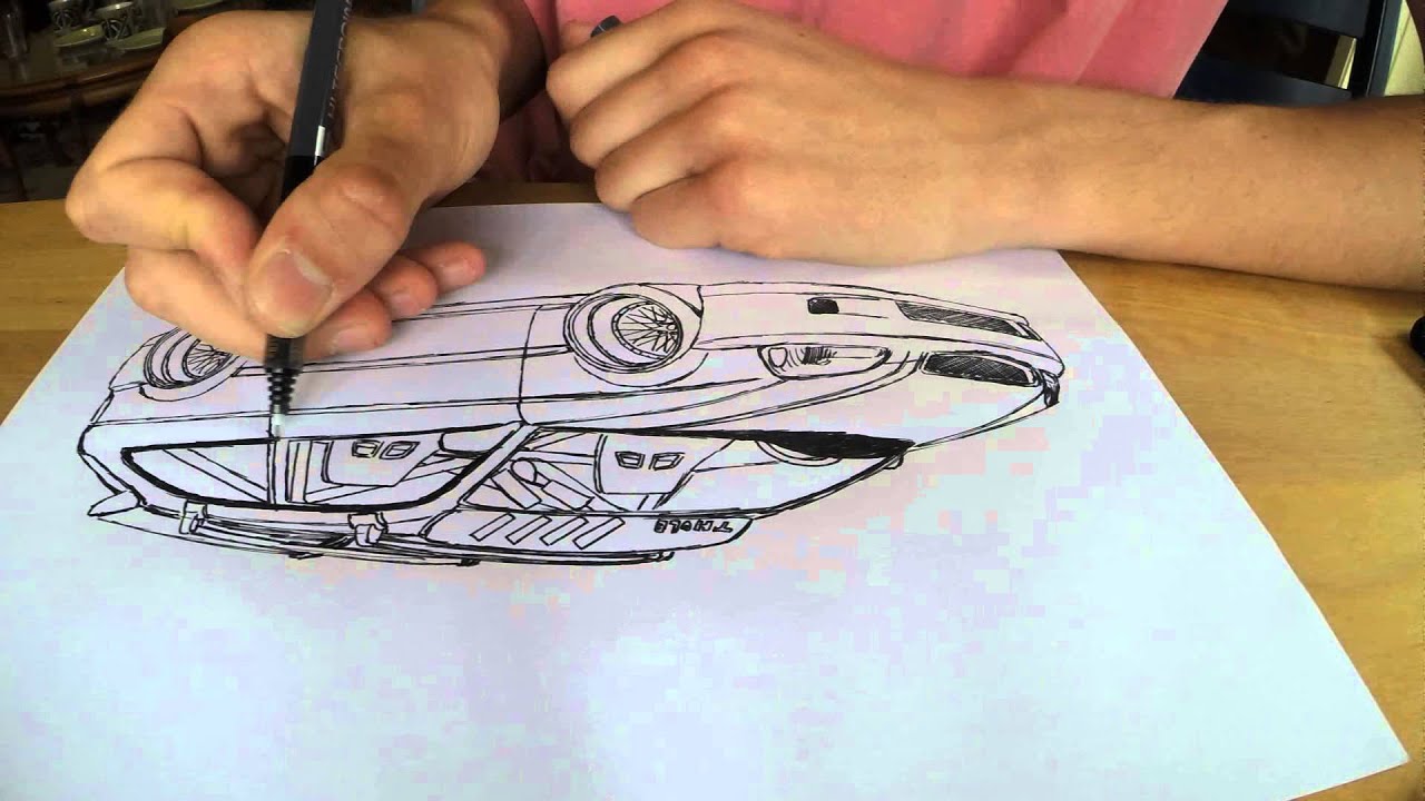 iDraw: How to draw a Honda Civic (EK9) - YouTube