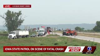 Iowa State Patrol investigating fatal crash on I-29