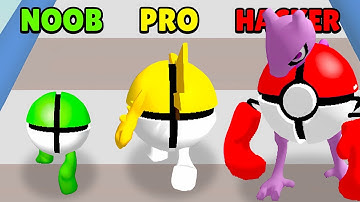🤢 NOOB 😎 PRO 😈 HACKER | Pokeyball Run | iOS - Android APK