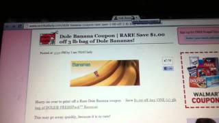 Good Coupon to Print $1 of any 3lb Dole Bananas