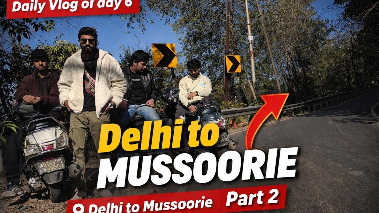 Delhi to Mussoorie Trip 🏍️ | Daily Vlog Day 6 – Part 2