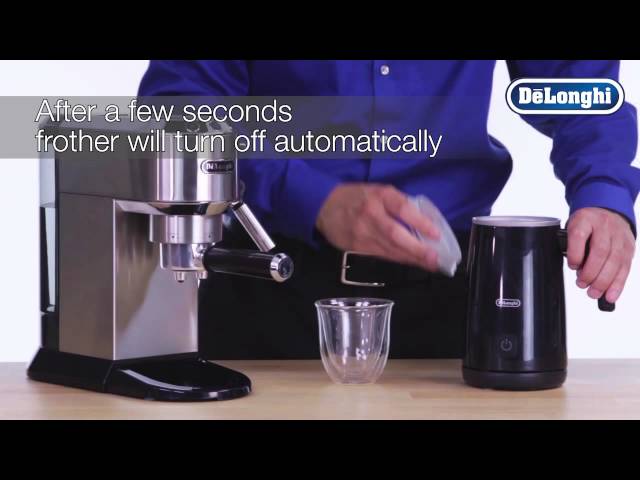 DeLonghi EMF2BK Electric Milk Frother with Hot and Cold Function