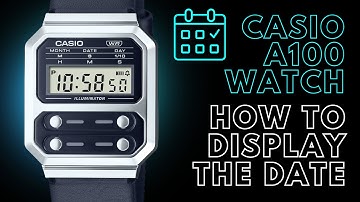 How to Display the Date instead of the Time on a Casio A100
