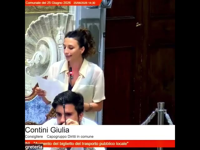 Aumento ingiustificato prezzo biglietti autobus a Pisa. Giulia Contini al consiglio comunale Pisa
