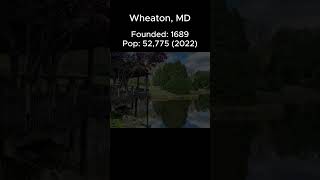 Random US Towns: Wheaton, MD #shorts