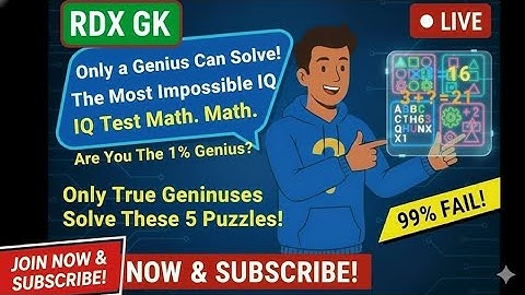 🔴 LIVE: Are You Actually A Genius? Solve This Impossible Math IQ Test🤔 #math #mathiqtest #shortsfeed