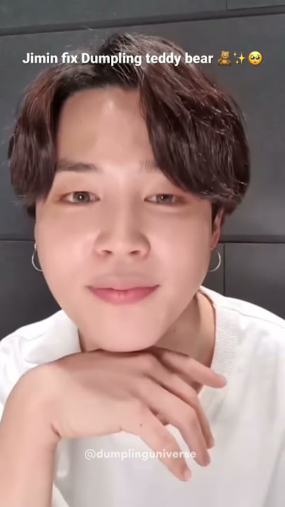 Jimin fix Dumpling teddy bear 🧸✨🥺 #shorts #jimin #bts