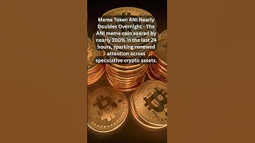 Meme Token ANI Nearly Doubles Overnight