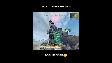 AK 47 - PARANORMAL PRIZE WEAPON INSPECTION AND RELOAD ANIMATION🔥 #shorts #gg73yt #ak47#ytshorts#codm