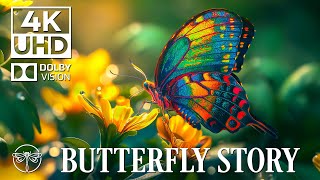 Wonderful Colors of BUTTERFLY🌿🦋 4K Nature Relaxation Film & Gentle Music • 4K Video UHD