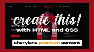 Sheryians Premium Content | Landing Page With HTML & CSS | 12 | Modern UI/UX