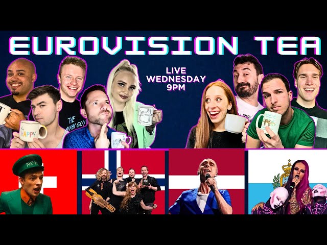 WILL THEY QUALIFY? EUROVISION TEA | Switzerland 🇨🇭 Norway 🇳🇴 Latvia 🇱🇻  u0026 San Marino 🇸🇲 class=