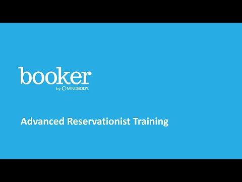 Booker Advanced Reservationist Training