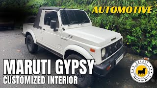 Maruti Gypsy Customized Interior | Maruti Gypsy Premium Leather Seat Covers | Orchis Mumbai