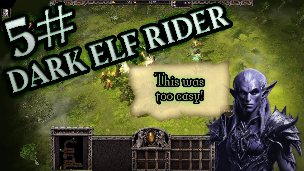 Elf Rider Dark Elf Rider 5 - Duskmarsh Phantom Halls - Armies of Exigo RPG - YouTube