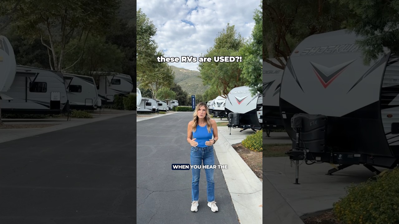 These RVs are USED?! #rv #rvlife #rvlifestyle #usedrvs #rvliving #rvtravel #campingworld