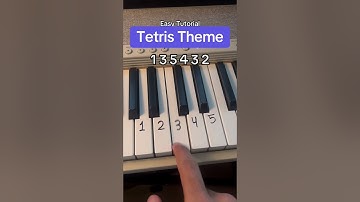 Tetris Theme Easy Tutorial! #tetris #theme #piano #tutorial #easytutorial #tips #pianomusic #easy