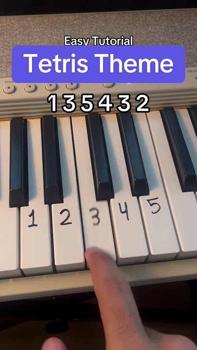 Tetris Theme Easy Tutorial! #tetris #theme #piano #tutorial #easytutorial #tips #pianomusic #easy