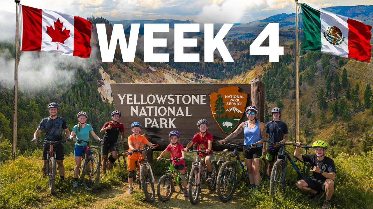 We Finally Reached YELLOWSTONE! | Family Bikepacking Canada to Mexico