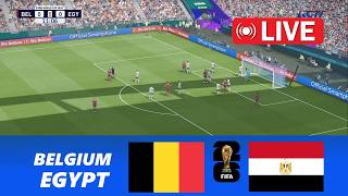 🔴LIVE : BELGIUM vs EGYPT | FIFA World Cup 2026 - Group Stage | Prediction Simulation PES 2021