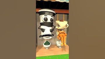 Cappuccino Assassino Joins Ballerina for a Bestie Toilet Session 😂 #cappuccino