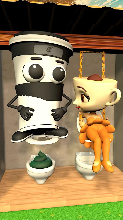 Cappuccino Assassino Joins Ballerina for a Bestie Toilet Session 😂 #cappuccino