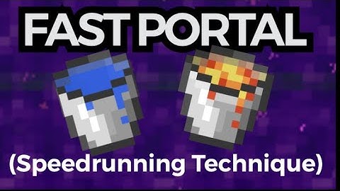 How to Build a Quick/Speedrunner Nether Portal in Minecraft | Tutorial