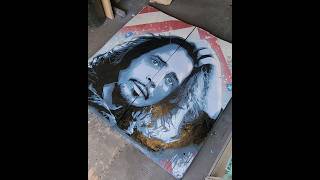 Chris Cornell Spray Paint Stencils #art #stencil  #spraypaint #drawing #soundgarden  #chriscornell