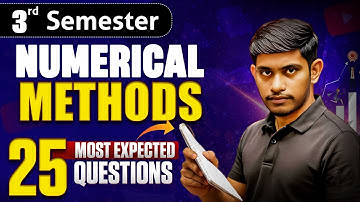 Numerical Methods Important Questions 3rd Sem Maths Important Questions