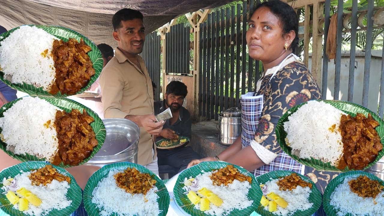 Swathi Food Point | Unlimited Non Veg Meals | Hyderabad Street Food | Food Bandi