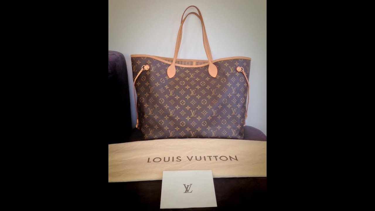 Closer Look: Louis Vuitton Neverfull GM Monogram Tote Bag - YouTube