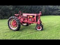 1936 international harvester farmall f20 rowcrop tractor antique show